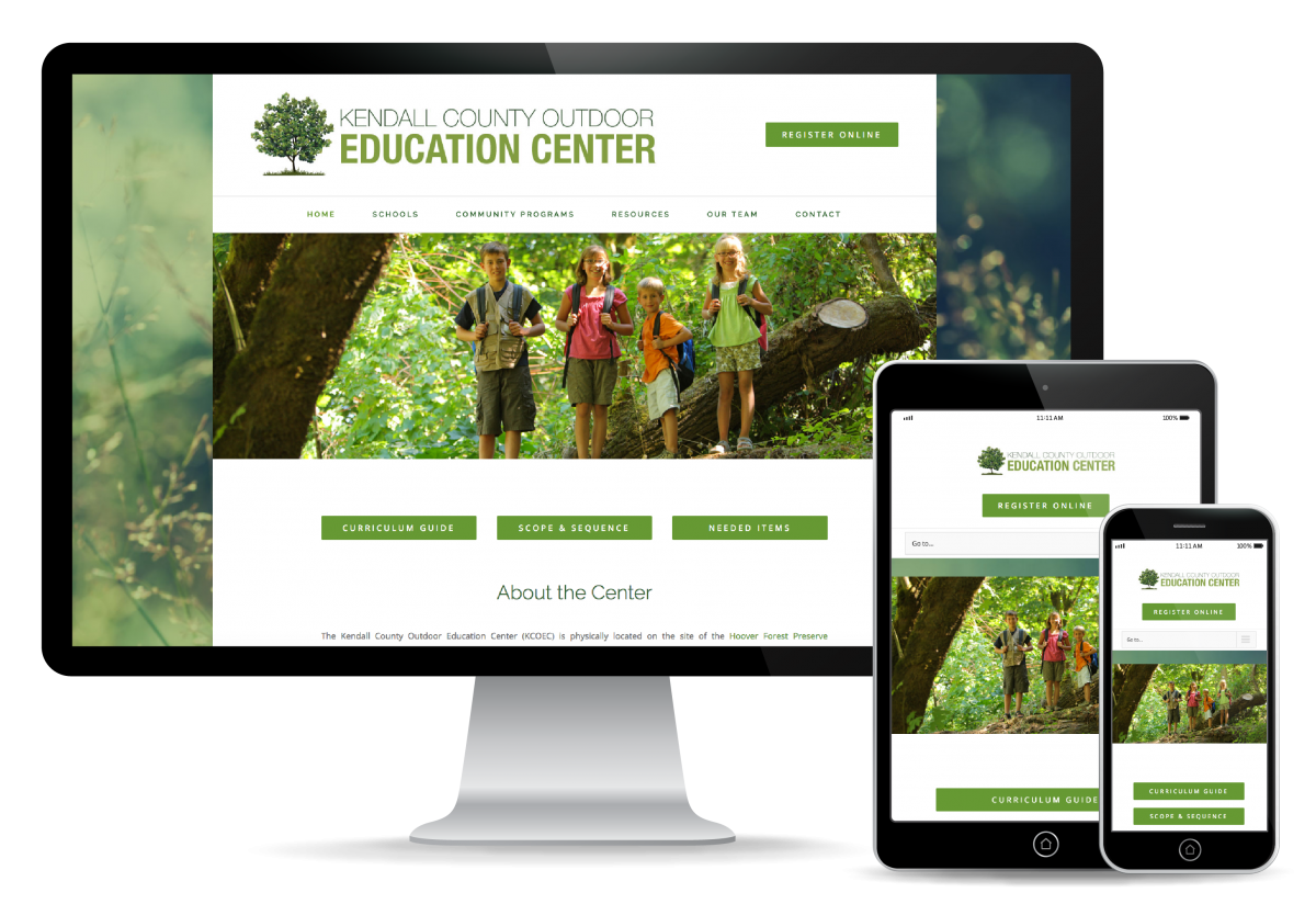 Kendall County Outdoor Education Center Website Design