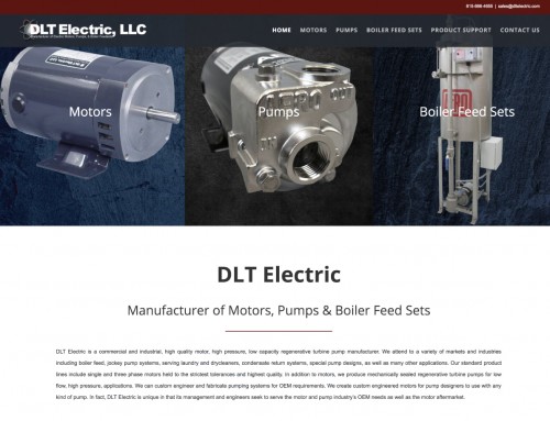 DLT Electric Website Before & After