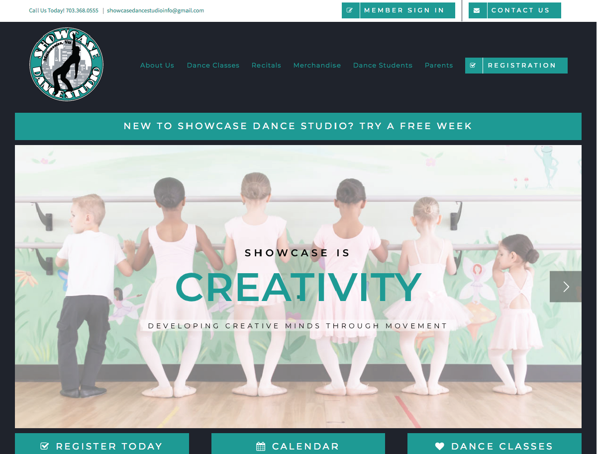Showcase Dance Studio Home
