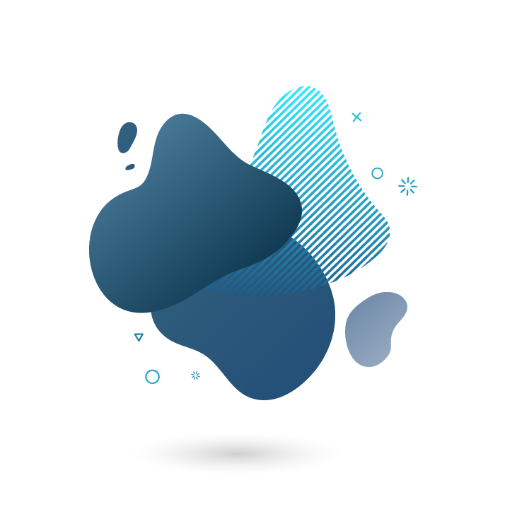 Blue Blue digital design of ink splatter
