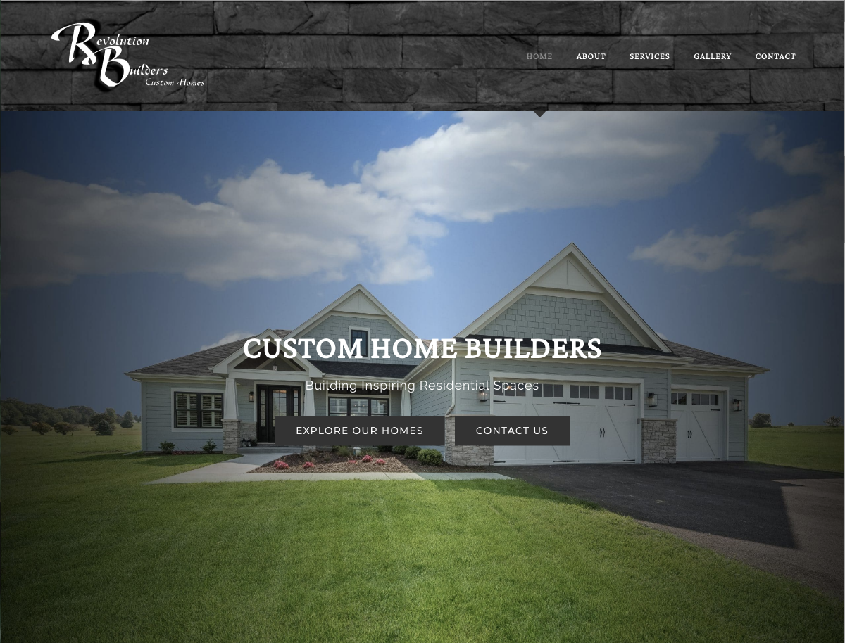 Revolution Builders Homepage