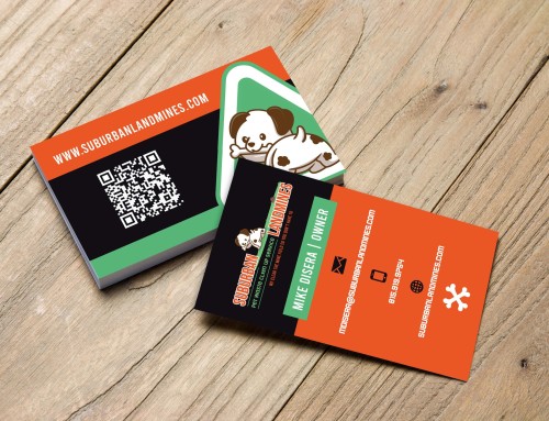 Suburban Landmines Business Card Design